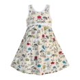 thumbnail image 1 of Robe Fille Sans Manches Champignons Frog Coton Décontractée 2 Ans, 1 of 6