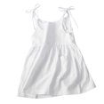 thumbnail image 1 of 2025 Robe Solide pour Tout-Petit Poches Sans Manches Plage Bretelles Imprimé Visage Robe Princesse, 1 of 3