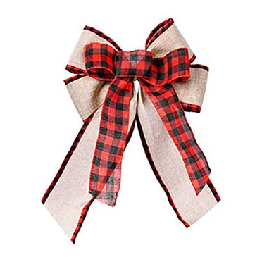 XZNGL Christmas Decorations Christmas Tree Decorations Imitation Flax Christmas Bow Pendant Christmas Tree Ornament Bow