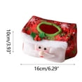 thumbnail image 2 of Fridja Christmas Home Decor Christmas Decoration Tissue Paper Cover Festive Atmospheres Layout Tissue Paper Storage Cover Red Green Plushes Material, 2 of 5
