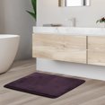 thumbnail image 1 of 1 Small Clara Clark Bath Mat Bathroom Rug - Absorbent Memory Foam Bath Rugs - Non-Slip, Thick, Cozy Velvet Feel Microfiber Bathrug, Plush Shower, Toilet-Floor Bathmats Carpet - Purple - 17"x24", 1 of 4