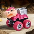 thumbnail image 4 of Dinosaur Construction Car Toy, Press And Go Motion Vehicle, Simulation Excavator Truck Model, Inertia Powered Push Drive Toy, Durable Plastic Engineering Vehicle With Grip Wheels, 4 of 6