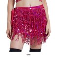 thumbnail image 4 of ZheElen Playful Fringe Skirt For Stunning Club Look Comfortable And Breathable Rose Red, 4 of 6