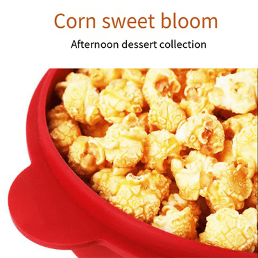 Silicone Microwave Popcorn Maker Foldable Popcorn Bowl Microwave Popcorn Maker with Lid