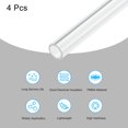 thumbnail image 3 of Unique Bargains Tuyau Acrylique Transparent Rigide Tube Rond 6 mm ID 8 mm OD 14 Pieds pour Lampes et Lanternes, Système de Refroidissement par Eau 4 Pcs, 3 of 6