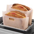 thumbnail image 4 of 6 Sachets Réutilisables de Nouilles Grillées pour Sandwichs au Fromage Grillé - Non Collant, 4 of 5