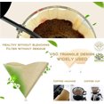 thumbnail image 4 of 100 Pieces V60 Coffee Filters Cone Premium Unbleached Disposable Natural Coffee Drippers Papers Coffee Filter, 4 of 8