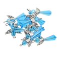 thumbnail image 1 of KLKCMS 12pcs Handmade Angel Fairy Charms Pendants Acrylic Drop Beads for Jewelry Making Blue, 1 of 9