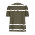 thumbnail image 4 of Pisexur Hauts pour Femmes, Hauts de Sortie pour Femmes & T-Shirt à Manches Courtes Col Rond Imprimé, Haut Ample, Hauts de Printemps pour Femmes Vert Armée, m, 4 of 6
