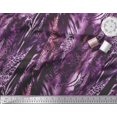thumbnail image 3 of Soimoi Purple Moss Georgette Fabric Leopard & Wild Animal Skin Print Sewing Fabric BTY 42 Inch Wide, 3 of 3