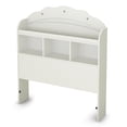 thumbnail image 1 of South Shore Tiara Twin Bookcase Headboard with Storage, in Pure White, 1 of 8