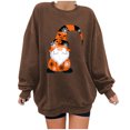 thumbnail image 2 of Chandail à Capuchon Mode pour Femmes 2023 Mode Automne Hiver Lunettes Halloween Fille Imprimé Décontracté Sports Col Rond Survêtements Manches Longues 50 % de Réduction Liquidation Costumes Halloween/noël, 2 of 4