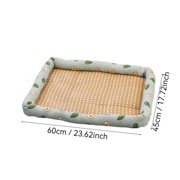 Dvkptbk Dogs Bed Calming Cats Bed Dogs Pet Beds Cats Dog Bed Summer Coolin G Bed Puppy Pet Mat Pad House Comfortable Padded Soft Mat Pet Beds for Sleeping