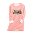 thumbnail image 2 of Hauts d'Entraînement pour Femmes Mode Décontractée Manches Longues Col Rond Blouses et Chemises Chemises d'Automne en Liquidation, 2 of 3