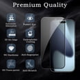 thumbnail image 2 of 3 Pack for iPhone 17 Pro Max Privacy Screen Protector, 9H Anti Spy Dark Tempered Glass Screen Protector for iPhone 17 Pro Max, Easy Installation, Bubble Free, 2 of 7
