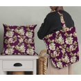 thumbnail image 5 of Soimoi Rayon Fabric Leaves & Magnolia Floral Print Sewing Fabric Yard 56 Inch Wide, 5 of 5
