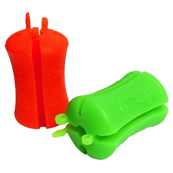Ruiboury 2pcs Fastener Fishing Rod Binding Rods Pole Strong Elastic Gears Tie Holder Tackle Tool Durable Supply Accessory Yellow
