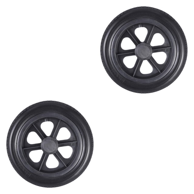 Xuanheng 2 Pcs Roues de Rollator Accessoires de Fauteuil Roulant 12 Pouces Pneus Pleins Antidérapants Noir