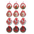 thumbnail image 3 of Ornement En Ruban Cardinal (Assortiment) (12/Disp) - Lot De 12, 3 of 4