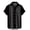 Noir, variante sur lcziwo Chemises Hawaïennes pour Hommes Imprimées en 3D Manches Courtes Décontractées Boutonnées Chemise de Plage Tropicale, Chemises de Bowling Hawaïennes pour Hommes Grands et Forts 2024 Noir m