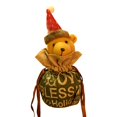 thumbnail image 2 of Oleegame 2PC Christmas Drawstring Bag 3D Design Fabric Gift Bags For Favors And Decorations Super Cute Snowman, 2 of 9