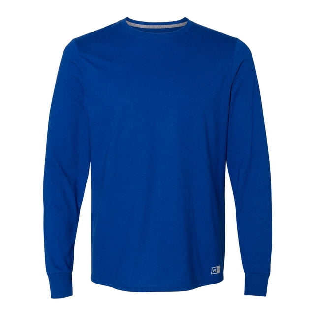 Russell Athletic Essential 60/40 Performance Long Sleeve T-Shirt, M, Royal