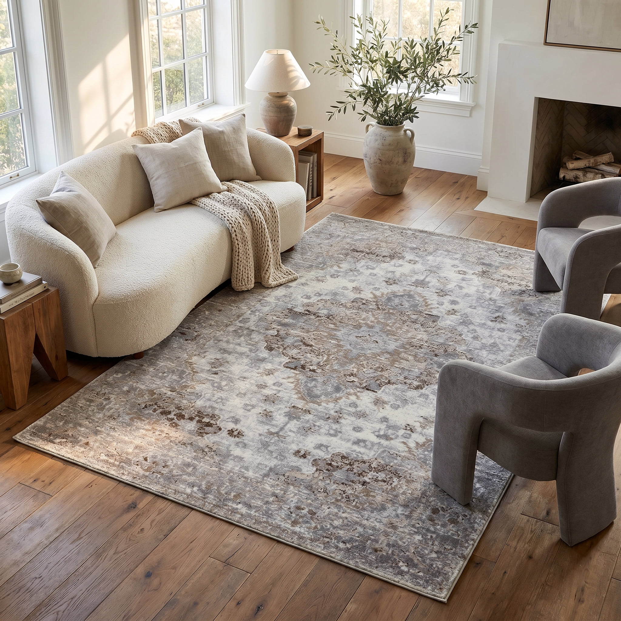 Rug Branch Collection Sakarya Tapis d'intérieur vieilli oriental