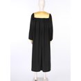 thumbnail image 4 of RUNQHUI Unisex Adult Choir Robe for Church Baptism V-neck Long Sleeve Christian Priest Robe Graduation Gown Costumes Black S, 4 of 7