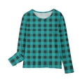 thumbnail image 5 of RXIRUCGD Chemises à Manches Longues pour Filles, Col Rond Mignon, Blouses Décontractées Élégantes, Bleu Ciel, Taille : 7 Ans, 5 of 5