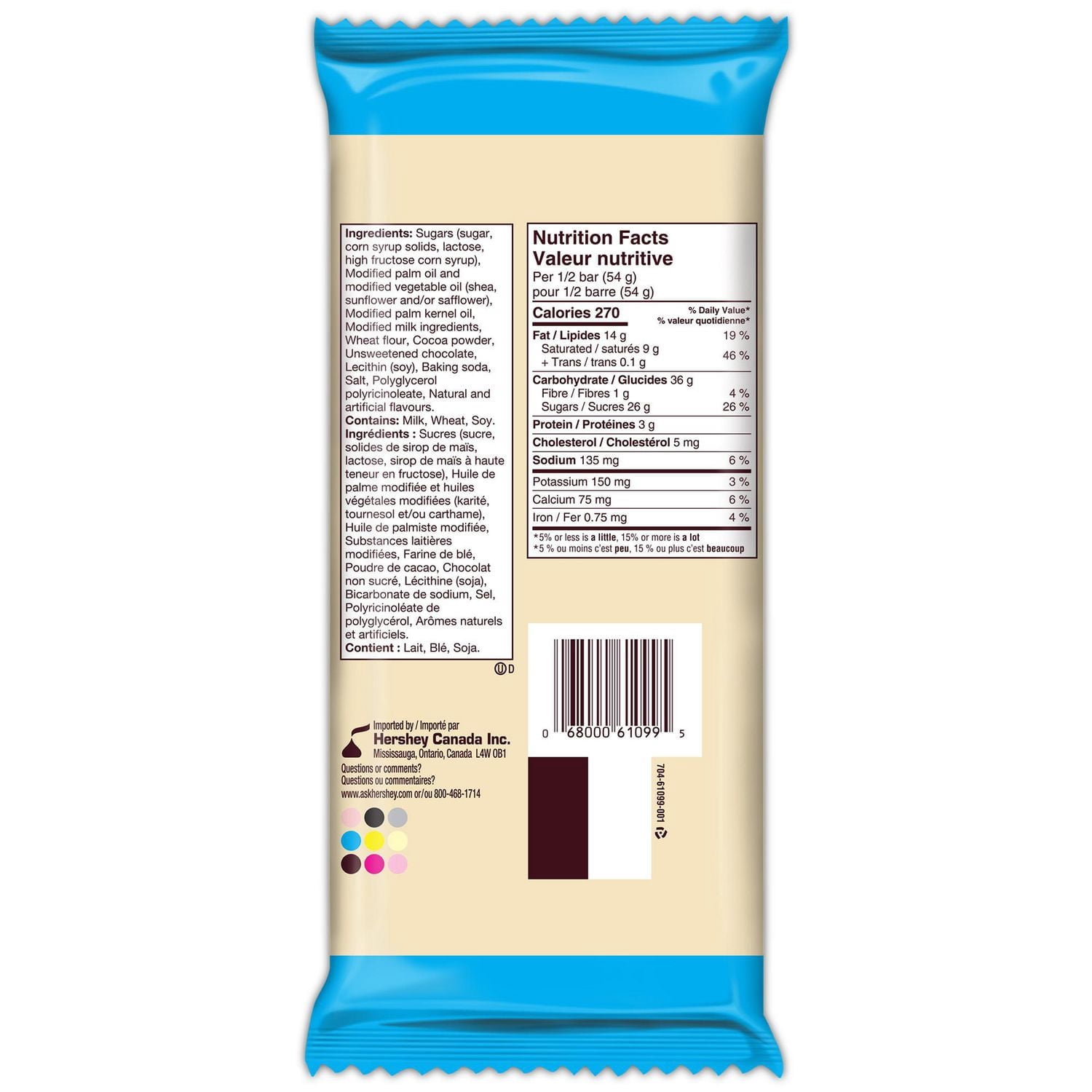 HERSHEY'S COOKIES 'N' CREME Family Size Candy Bar, Great for sharing- Stock up now, 108g
