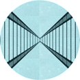 thumbnail image 1 of Ahgly Company Tapis Rond Lavable en Machine Intérieur Transitionnel Vert Profond, 7 Pieds Rond, 1 of 7