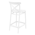 thumbnail image 2 of Compamia Cross Contemporary Resin Indoor Outdoor Counter Stool - Set of 1, White, 2 of 5