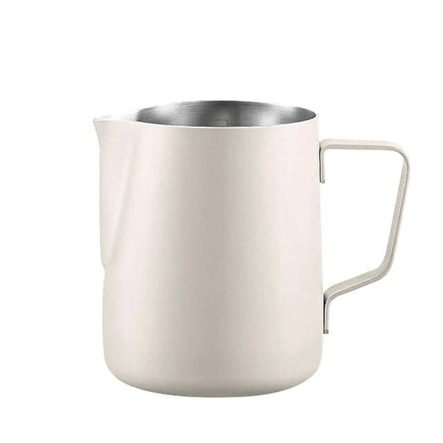 Hearth & Gear Milk Frother Cup Milk Frother Cup Stainless Steel Milk Frother Cup Large Metal Milk Frother Cup Steaming Pitcher For Coffee Milk Large Glass Food Storage Containers And Mug Set Large