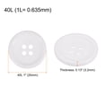 thumbnail image 2 of Unique Bargains White Resin Round 4-Hole Sewing Buttons (100 Pack), 2 of 5