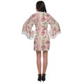 thumbnail image 4 of Moomaya Peignoir en Coton pour Femmes Robe de Chambre Imprimée Courte Peignoir de Douche Nuptiale, 4 of 6