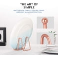thumbnail image 2 of Rose glod Decorative Plate Stand Holder Picture Frame Stand Easel Display Stand, 2 of 7