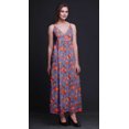 thumbnail image 4 of Bimba Robe Longue Maxi Bohème à Bretelles Sans Manches Imprimée Florale pour Femme - Moyen, 4 of 6