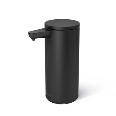 Simplehuman 9 oz. Touch-Free Automatic Rechargeable Liquid Sensor Pump, Sensor Soap Dispenser, Matte Black Steel