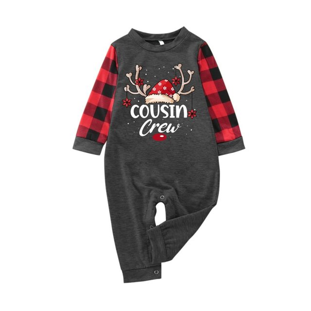 2023 Pyjama Bébé Pyjama de Noël Lettres Imprimées Pyjamas Garçons Coton Biologique Pyjamas de Noël