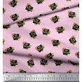thumbnail image 3 of Soimoi Pink Rayon Fabric Floral & Be You Text Fabric Prints by Yard 56 Inch Wide, 3 of 5