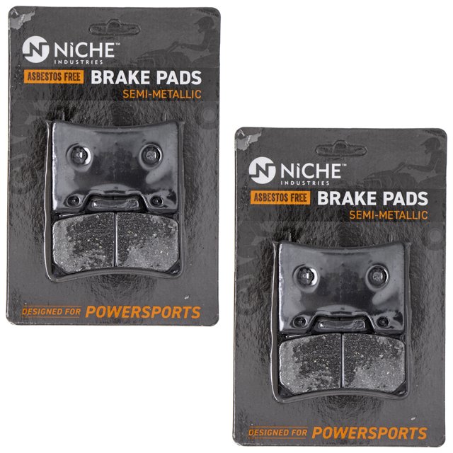 Niche Front Brake Pad Set for Yamaha YZF600R Semi-Metallic Motorcycle 2 Pack 519-KPA2430D