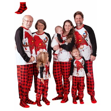 PatPat Ensembles de Pyjamas Assortis de Noël pour la Famille avec Motif Mignon pour Femmes