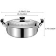 thumbnail image 2 of Dual Handle Hotpot Pot Stainless Steel Divided Hot Pot Multi-function Stockpot Home Accessory, 2 of 9