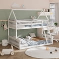 thumbnail image 2 of Costway Lit Superposé Style Maisonnette Simple sur Double avec Échelle et Garde-Corps Convertible en 2 Lits, 2 of 10