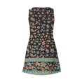 thumbnail image 5 of Ovzne Robes d'Été pour Femmes 2025 Robe Femme Robe d'Été Décontractée pour Femmes Mode Imprimée Poche Sans Manches Robe à Col en V Robe de Printemps Imprimée Liquidation, 5 of 5