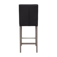 thumbnail image 2 of CorLiving Leila Faux Leather Upholstered Wood Leg Indoor Barstool - Sold Individually, 2 of 8