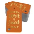 thumbnail image 1 of Inkdotpot 50 Pack Love Is Sweet Wedding Favor Paper Tags Craft Real Gold Foil Hang Tag, 1 of 1