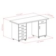 thumbnail image 3 of Ensemble de bureau modulaire Winsome Kenner 3pc, 3 of 9