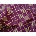 thumbnail image 5 of oneOone Silk Tabby Wine Fabric Striped Line Craft Projects Decor Fabric Printed By The Yard 42 Inch Wide, 5 of 5