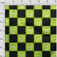 thumbnail image 2 of oneOone Velvet Black Fabric Skull Craft Projects Decor Fabric Printed By The Yard 58 Inch Wide, 2 of 5